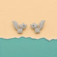 Sparkling Fox Stud Earrings