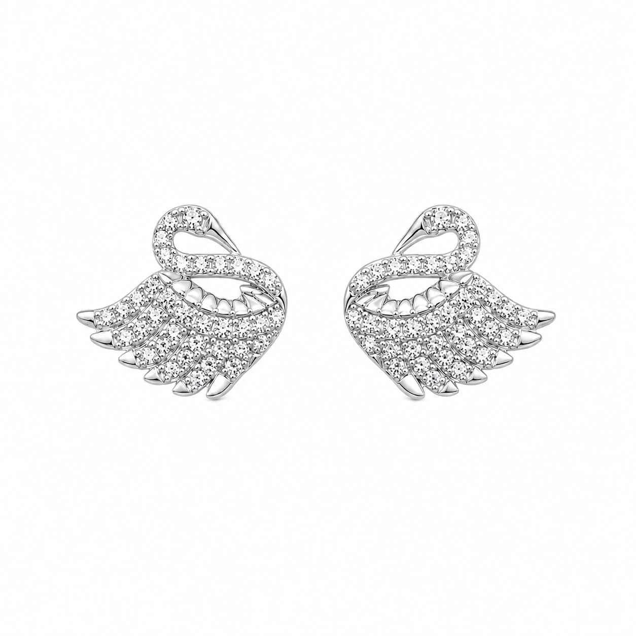 Swan Stud Earrings
