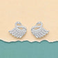 Swan Stud Earrings