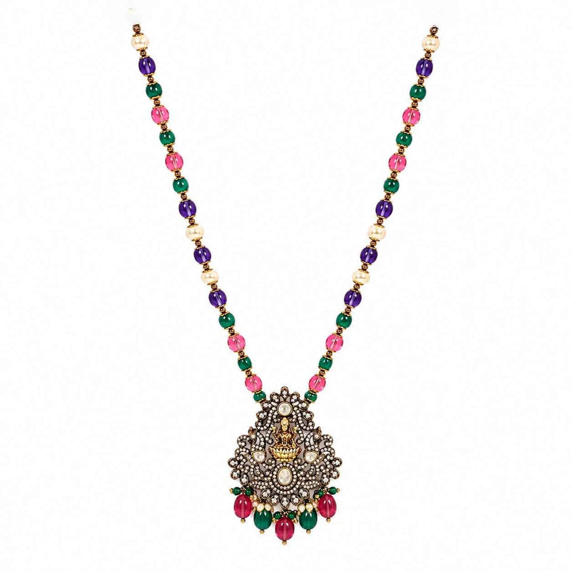 Traditional Victorian Lakshmi Pendant Necklace