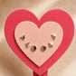 Triangle & Circle Stud Earrings Set