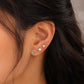 Triangle & Circle Stud Earrings Set