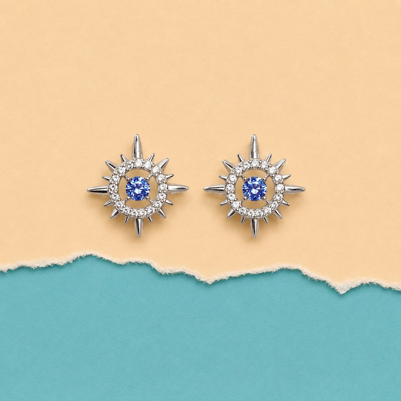 Twilight Starburst Stud Earrings