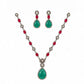 Victorian Drop Pendant Necklace Set