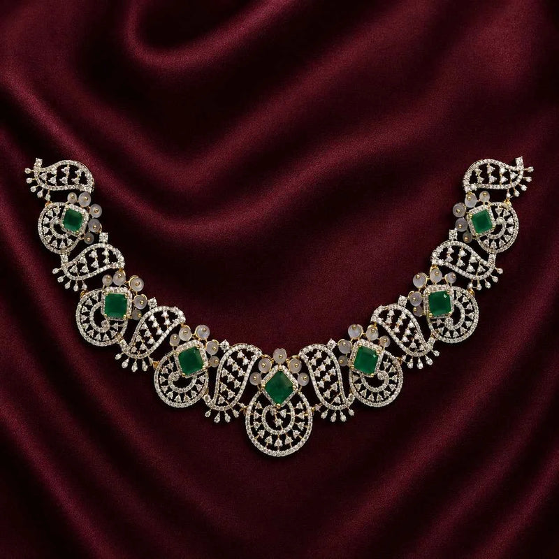 Victorian Emerald Arabesque Necklace