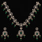 Victorian Emerald Bloom Necklace Set