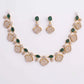 Victorian Emerald Lattice Necklace Set