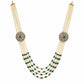 Victorian Emerald Pearl Layered Necklace
