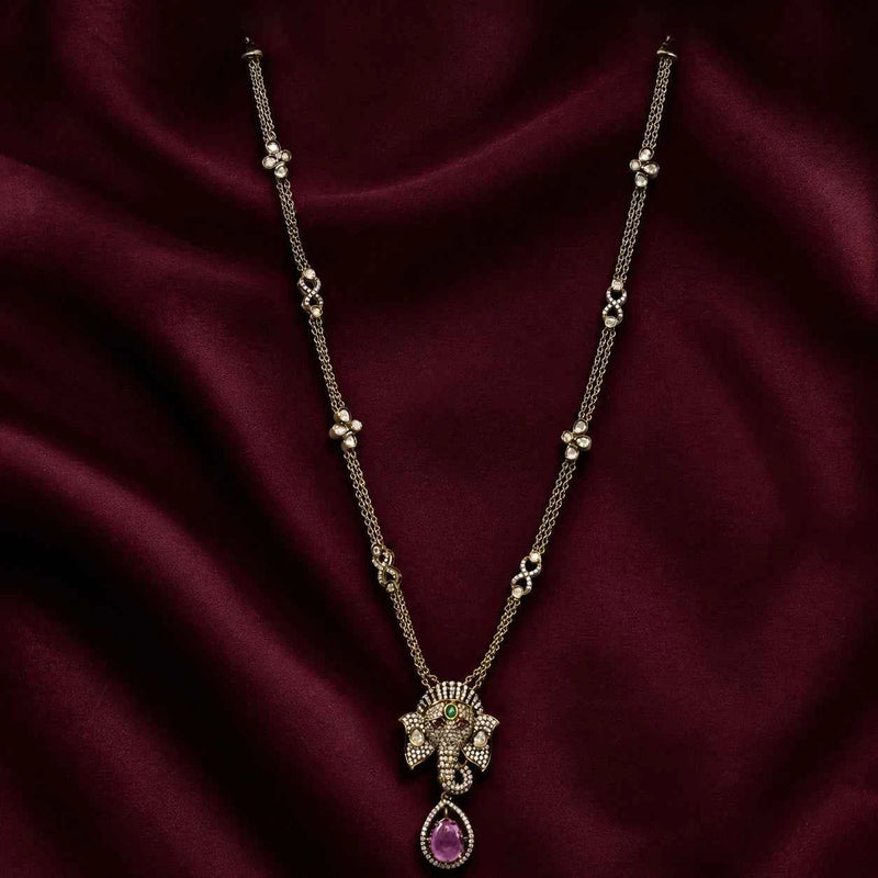 Victorian Ganesha Blessing Pendant Set