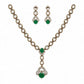 Victorian Emerald Necklace Set