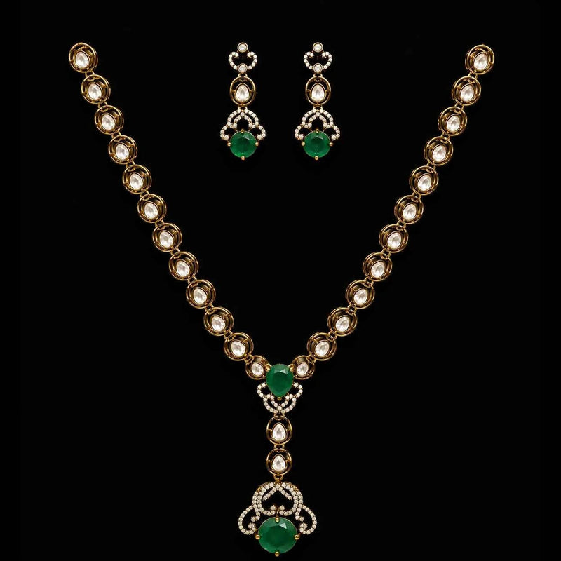 Victorian Emerald Necklace Set