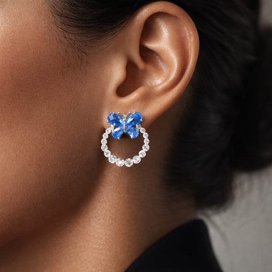 Aurelia Vine – AZ Stone Silver Drop Earrings