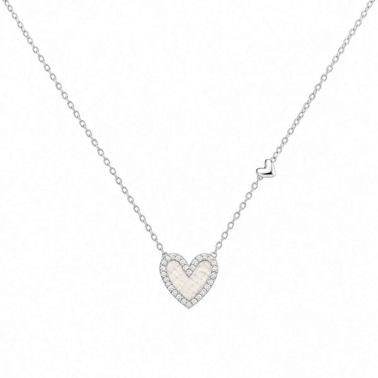 Amour Heart Necklace - 925 Silver Jewelery