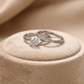 Aurielle Twist Diamond - Look Dual Ring Set in 925 Sterling - Silvorn India