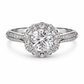 Aurora Bloom Halo Ring - Silvorn India