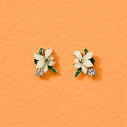 Blooming Petal Earrings - 925 Silver Jewelery