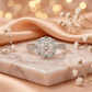 Blossom Halo Silver Radiance Ring - Silvorn India