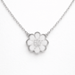 Blossom Pendant Necklace with Crystal Center - Silvorn India
