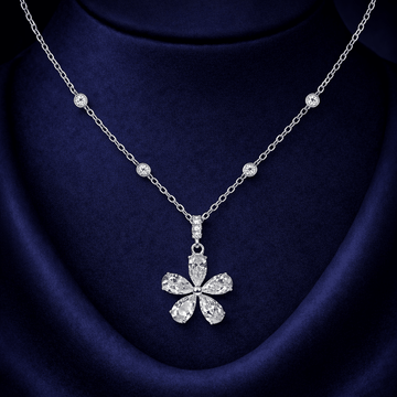 Brilliant Floral Blossom Pendant - Silvorn India