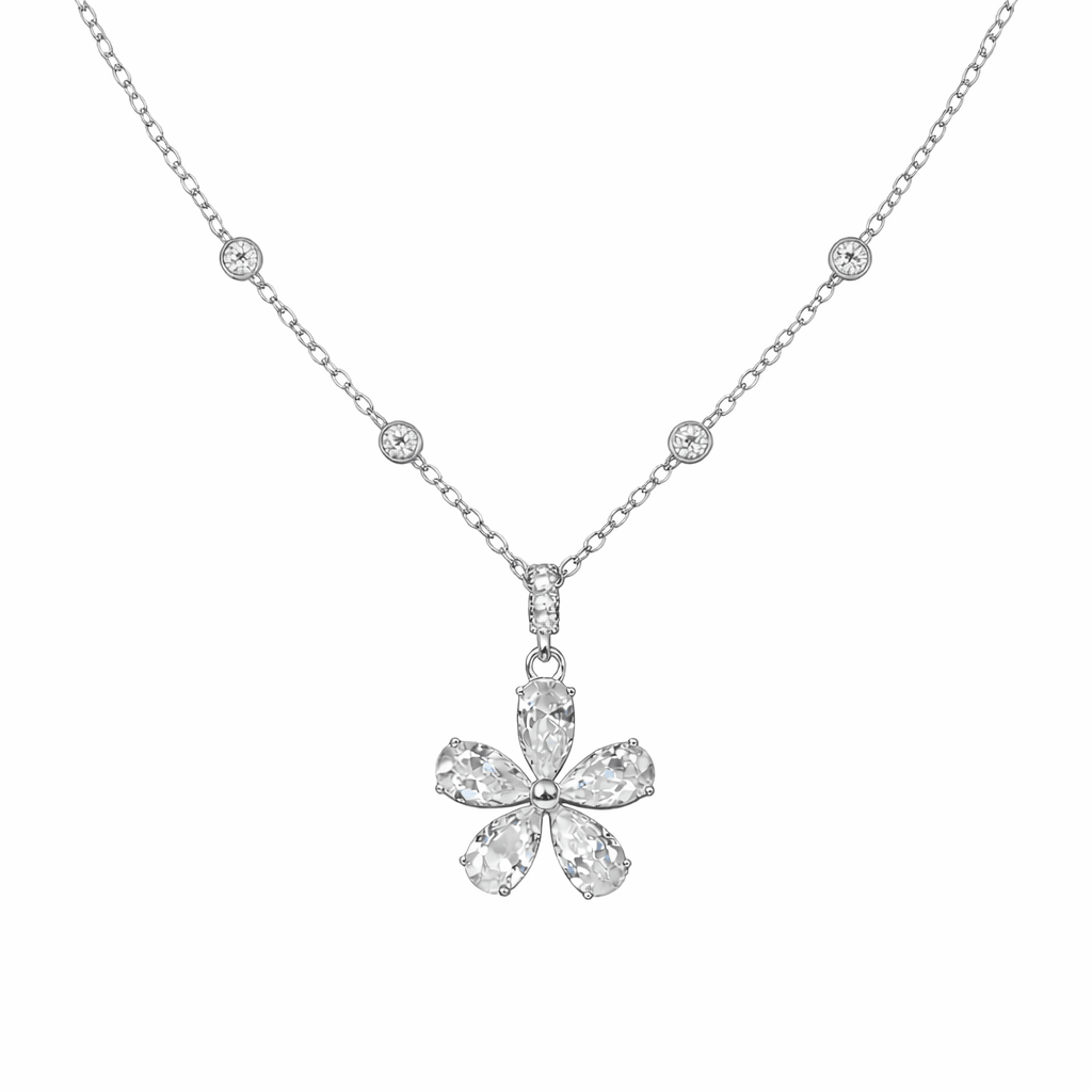 Brilliant Floral Blossom Pendant - Silvorn India