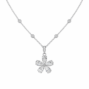 Brilliant Floral Blossom Pendant - Silvorn India