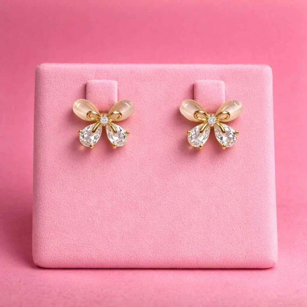 Butterfly Bliss Cat’s Eye & Zirconia Studs