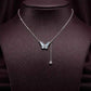 Butterfly Drop Charm Necklace - 925 Silver Jewelery