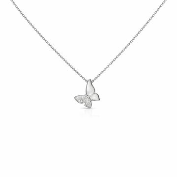 Butterfly Grace Pendant Necklace - Silvorn India