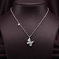 Celeste Butterfly Pearl Elegance Necklace - 925 Silver Jewelery