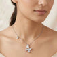 Celeste Butterfly Pearl Elegance Necklace - 925 Silver Jewelery