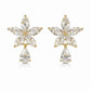 Celestia Bloom Teardrop Floral Stud Earrings