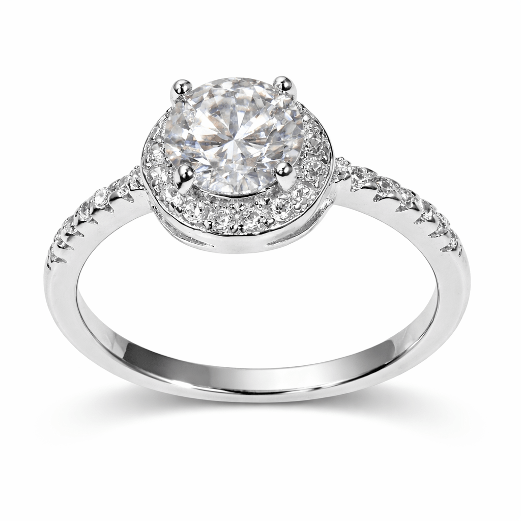 Celestia Glow Halo Ring - Silvorn India