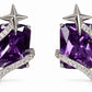 Celestial Amethyst Galaxy Studs