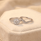 Celestial Bloom Dual Ring Set in 925 Sterling - Silvorn India