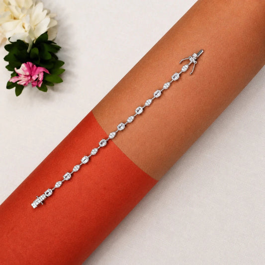 Celestial Marquise Sparkle Bracelet - 925 Silver Jewelery