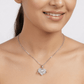 Celestial Orbit Heart Pendant in Elegance - Silvorn India