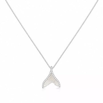 Celestial V - Shaped Crystal Pendant Necklace - Silvorn India