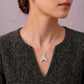Celestial V - Shaped Crystal Pendant Necklace - Silvorn India