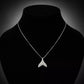 Celestial V - Shaped Crystal Pendant Necklace - Silvorn India