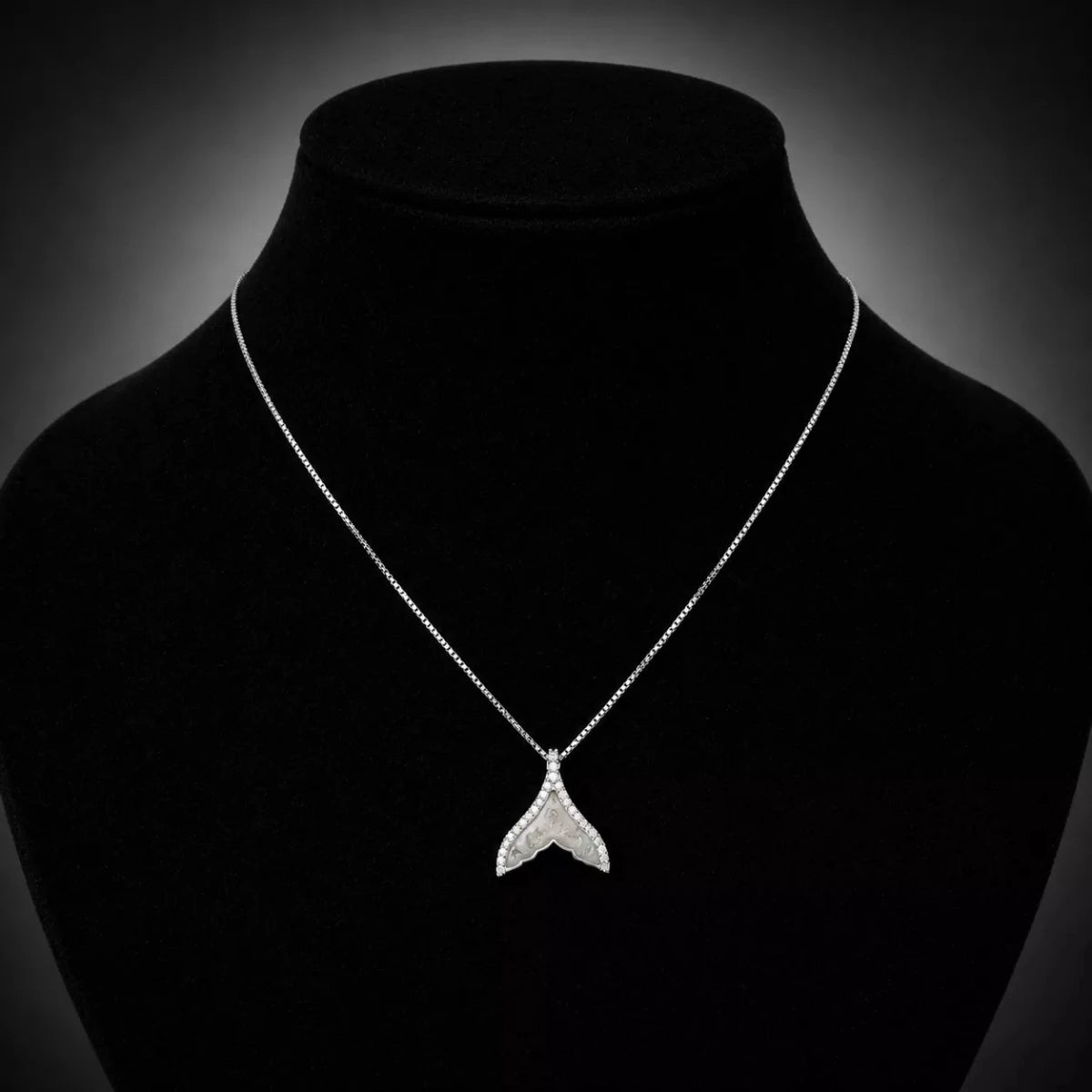 Celestial V - Shaped Crystal Pendant Necklace - Silvorn India