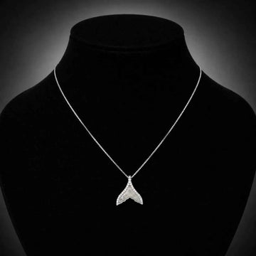 Celestial V-Shaped Crystal Pendant Necklace