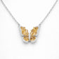 Citrine Yellow Quartz wings - 925 Silver Jewelery