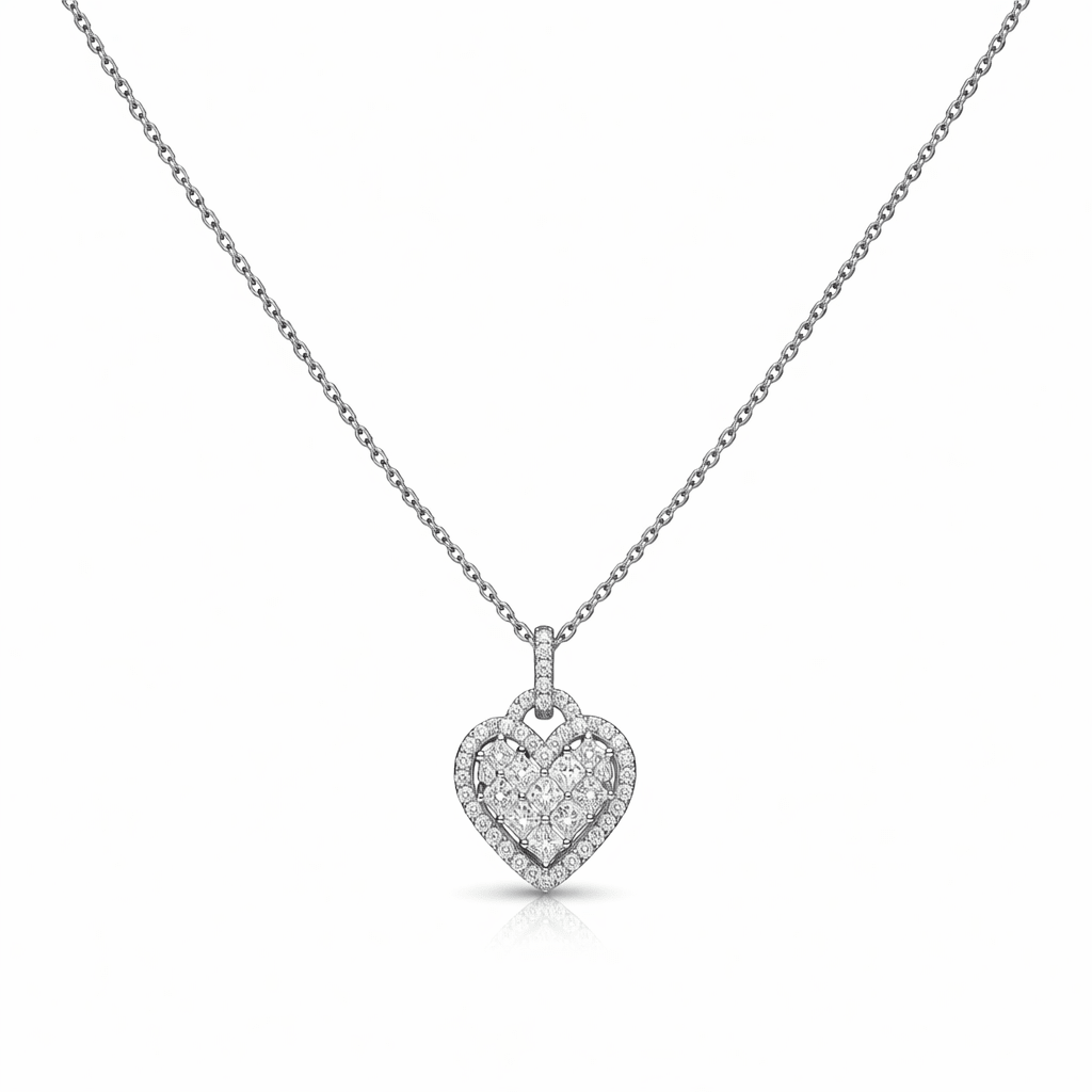 Classic Heart Sparkle Pendant - Silvorn India