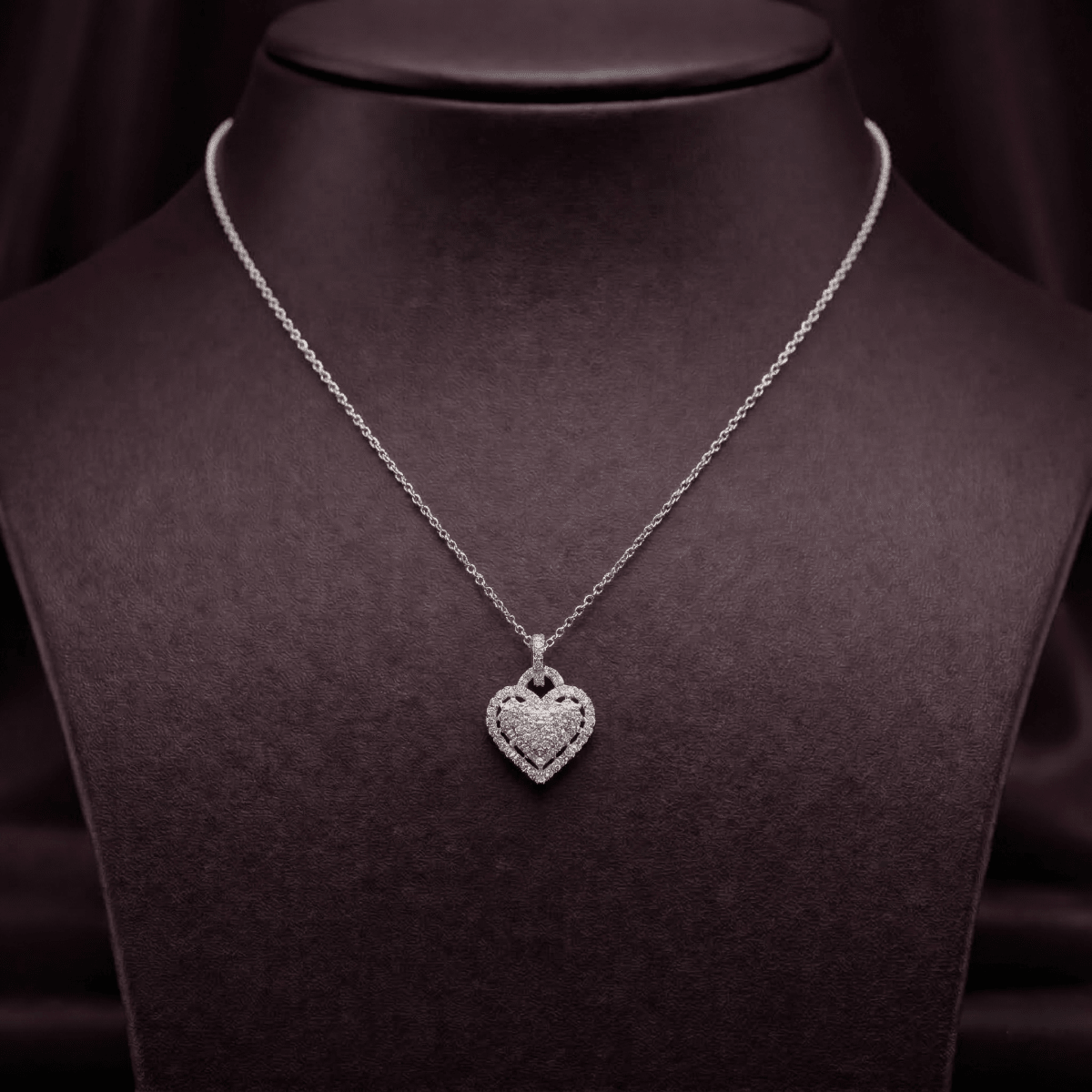 Classic Heart Sparkle Pendant - Silvorn India