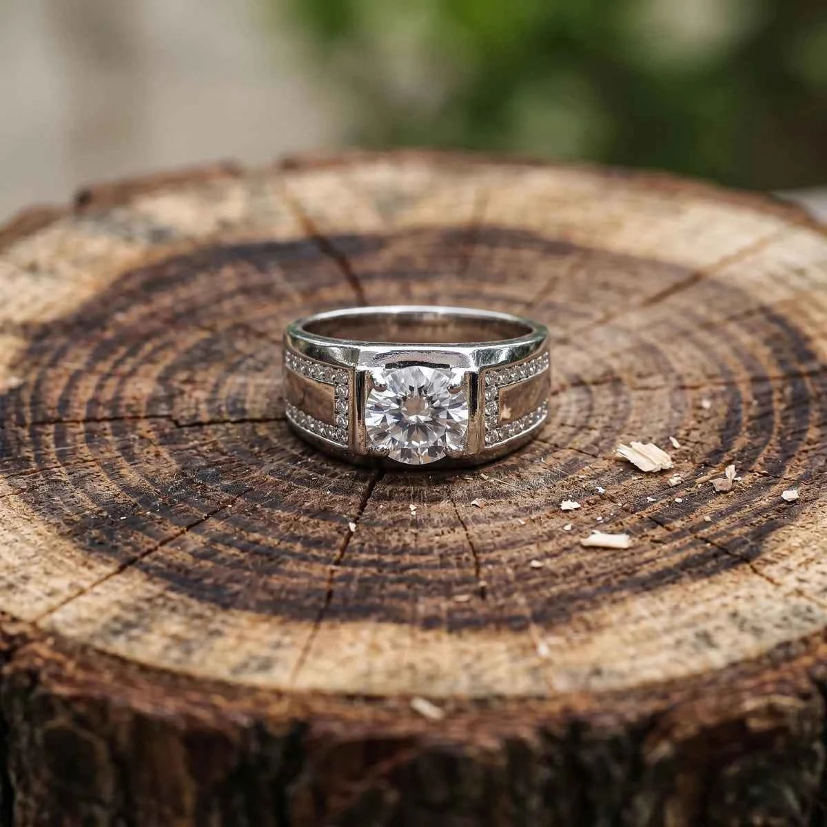 Classic Solitaire Ring - 925 Silver Jewelery
