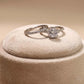 Classic Sterling Silver Zirconia Halo Ring Set for Women - 925 Silver Jewelery