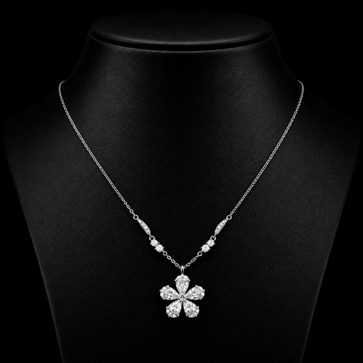 Crystal Bloom Necklace - Silvorn India