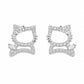 Crystal Kitty Studs - Silvorn India