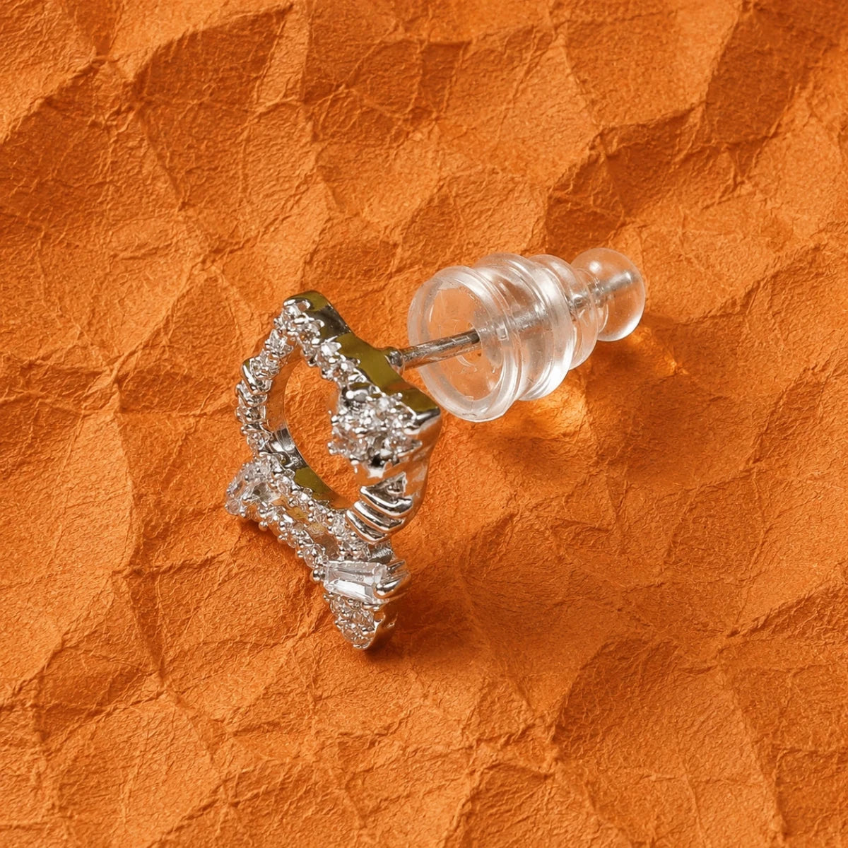 Crystal Kitty Studs - Silvorn India