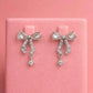 Crystal Knot Drop Earrings